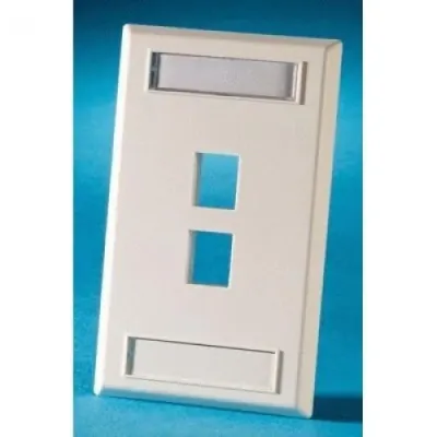 LEGRAND KSFP2 - SINGLE GANG PLASTIC FACEPLATE-2 KEYSTONE