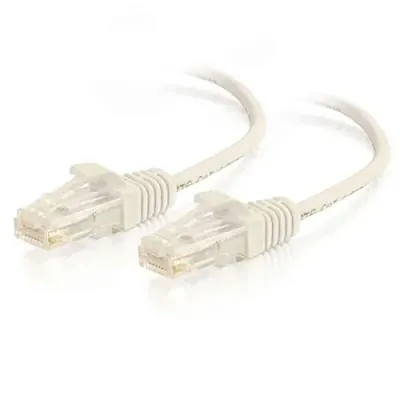 LEGRAND 01188 - 7FT2.1M CAT6 CABLE UTP SLIM 28AWG WHITE