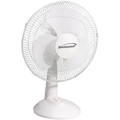 Brentwood F-12DW - Brentwood Kool Zone F-12DW 12 Oscillating Desk Fan