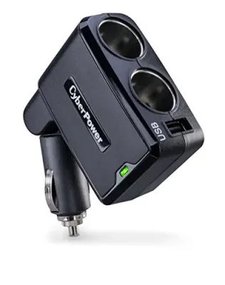 CyberPower CPTDC1U2DC - CyberPower Dual Port USB Car Charger with Quick Charge