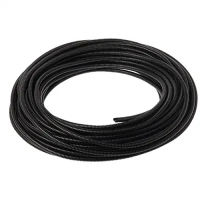 Panduit CLT125F-L20 - Panduit Black Corrugated Cable Loom Tubing - 50 ft