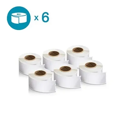 DYMO 18051 - LABEL - 14- 6MM - WHITE - HEAT-ACTIVATED FOR PERMANENT ID: S