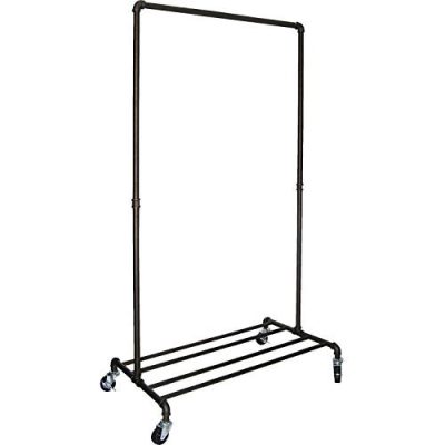 Real Home Innovations 028-28005 - Garment Rack w 4 Tubes Shelf