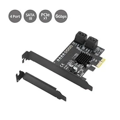 Siig SC-SAEC11-S1 - SIIG CC SC-SAEC11-S1 Dual Profile 4-Channel SATA 6G PCIe Hos