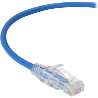 BLACK BOX CORPORATION C6PC28-BL-01 - 1FT Blue Slim-Net CAT6 Ethernet Patch Cable