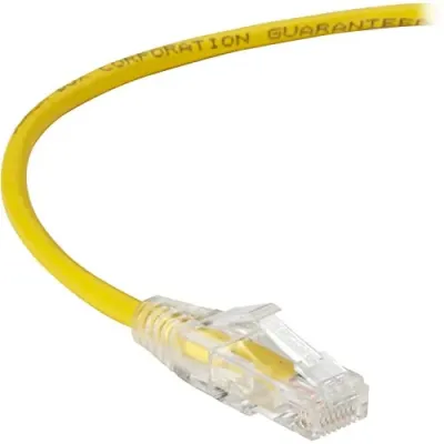 BLACK BOX CORPORATION C6PC28-YL-03 - BLACK BOX SLIM-NET CAT6 PATCH CABLES FEATURE A LOW-PROFILE D