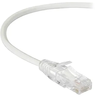 BLACK BOX CORPORATION C6APC28-WH-01 - SLIM-NET CAT6A 28-AWG 500-MHZ PATCH CABLE - UNSHIELDED