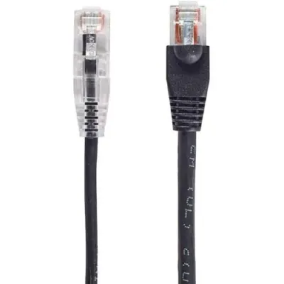 BLACK BOX CORPORATION C6PC28-BK-10 - SLIM-NET 28-AWG CAT6 Ethernet Patch Cable - 10 FT