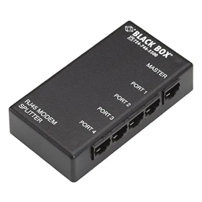 BLACK BOX CORPORATION TL421A - STANDALONE 4 PORT RS232 RJ45 PASSIVE SPLITTER DESIGNED TO AL