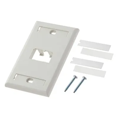 Panduit CFPL2IWY - FACEPLATE 2PT SGL GANG TWO MINICOM MODS