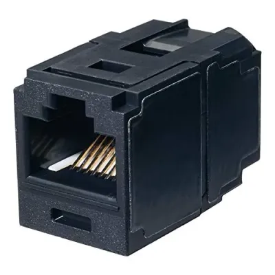 Panduit CC6X88BL - CAT6A RJ45 Ethernet Connector - Black 8P8C