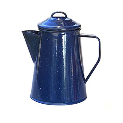 Alpine Mountain Gear AMG8ENMPRC - Alpine Mountain Gear 8 Cup Enamel Coffee Percolator