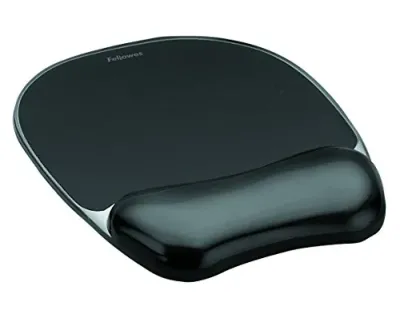 FELLOWES 9112101 - CRYSTALS GEL MOUSEPAD WRIST SUPPORT BLACK