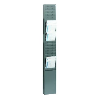 STEELMASTER RA48869 - Steelmaster 25-pocket Steel Time Card Rack MMF270R1TCRGY