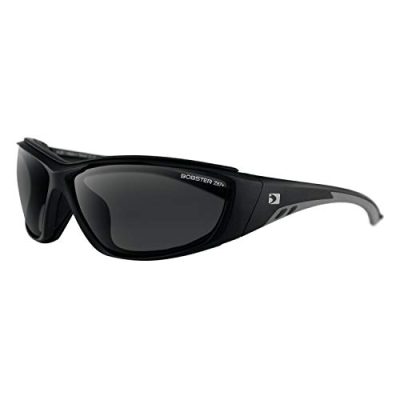 Bobster BRID001 - Bobster Rider Sunglasses Matte Black Frame Smoked Lens