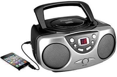SYLVANIA RA25440 - Sylvania Portable Cd Boom Boxes With Am And Fm Radio (black)