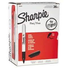 DYMO 1884739 - SHARPIE 36CT FINE BLACK BOX