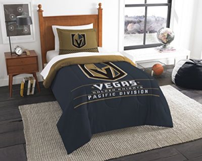 Northwest 1NHL862010029RET - Vegas Golden Knights Twin Comforter Set