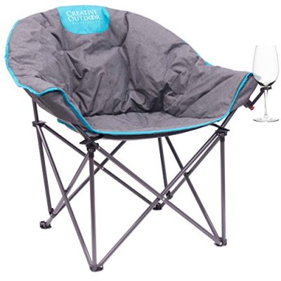 Creative Outdoor 810505 - Creative Outdoor 810505 Folding Wine Bucket Chair (GrayTeal)