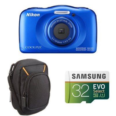 Nikon 018208265169 - Nikon Coolpix W100 13.2 Megapixel Compact Camera - Blue - 2.