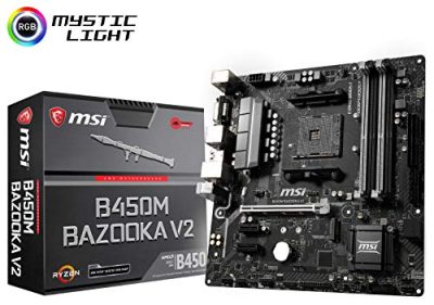 MSI B450MBAZOV2 - MSI MB B450MBAZOV2 B450M BAZOOKA V2 AMD AM4 B450 64GB DDR4 P