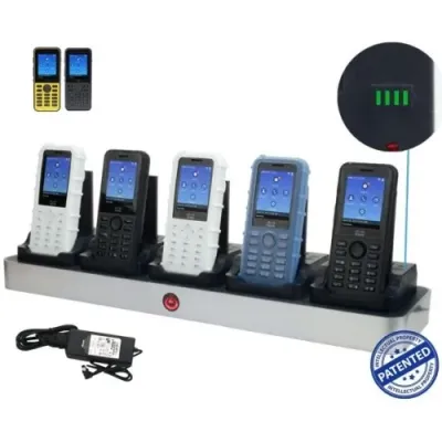 ZCOVER CI821U5A-NA - Cisco 8821 Charging Dock for 5 Phones with Batteries