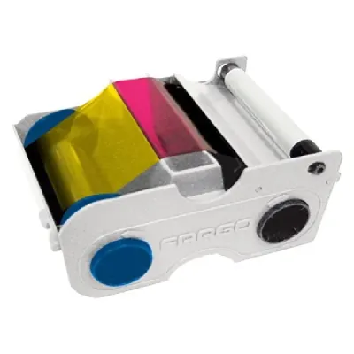 HID 44270 - YMCKO Full-Color Ribbon with Cleaning Roller - 250 Images