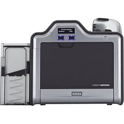 HID 089602 - HDP5000 Card Printer - Fast Dye-Sublimation & Thermal Transf