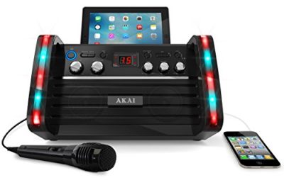 Akai KS-213 - Akai CDG Portable Karaoke System with iPad Cradle and Line I