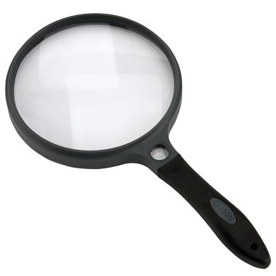 Carson SG14 - Carson 5 Inch Soft-Grip Magnifier 2x with 11.5x Spot Lens an