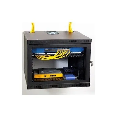 Kendall Howard 1915-3-100-08 - 8U Secure Wall Mount Cabinet for Network Equipment
