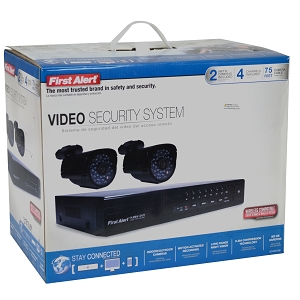FIRST ALERT DC4205-560 - First Alert DC4205-560 4-Channel 500GB DVR Security System w