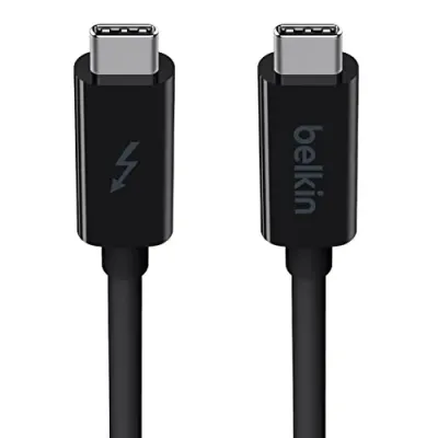 Belkin F2CD081BT1M-BLK - Belkin Thunderbolt 3 Cable - USB for Hard Drive, Notebook - 
