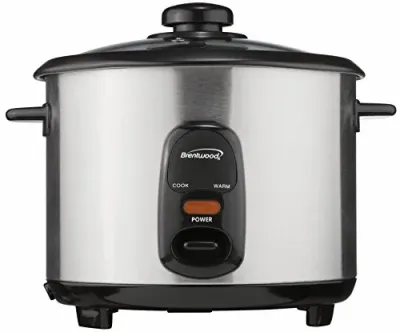 Brentwood TS-10 - Brentwood Appliances TS-10 5-Cup Stainless Steel Rice Cooker
