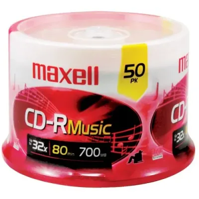 MAXELL 625156 - Maxell(R) 625156 - CDR80MU50PK 80-Minute Music CD-Rs (50-ct 