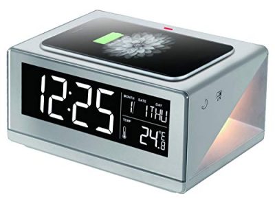 BOYTONE BT-12W - Boytone BT-12W Fast Wireless Charging Digital Alarm Clock wi