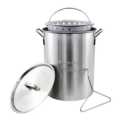 METAL WARE ASP-30 - 30 QT Aluminum Stock Pot with Basket and Cover