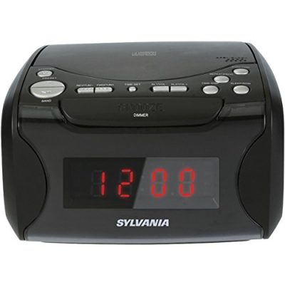 SYLVANIA RA29134 - Sylvania Usb-charging Cd Dual Alarm Clock Radio CURSCR4986