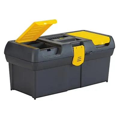 BLACK BOX CORPORATION PESTY016011R - STANLEY 2-Lid Tool Box Organizer with Tote Tray