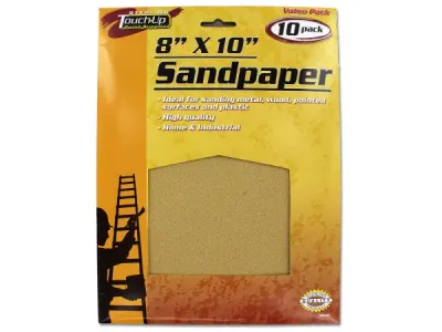 STERLING AB006 - Premium Multi-Purpose Sandpaper Set - 10 Pieces
