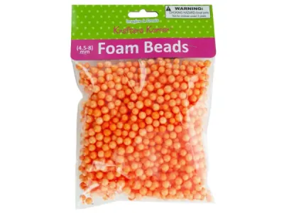krafters korner AC020 - Large Orange Foam Craft Beads