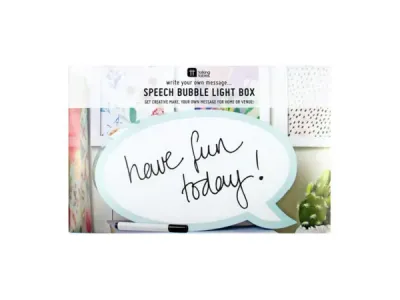 bulk buys AF418 - Customizable LED Speech Bubble Light Box