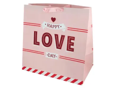 bulk buys BH449 - Happy Love Day Large Gift Bag
