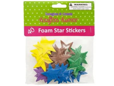 krafters korner CC186 - Foam Star Stickers