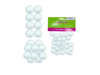krafters korner CC393 - Assorted Small Foam Craft Balls for DIY Projects