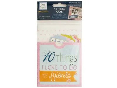 bulk buys CG590 - 10 Things Friends Journaling Pocket
