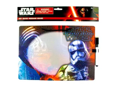 bulk buys CT114 - Assorted Star Wars Themed Dry Erase Board