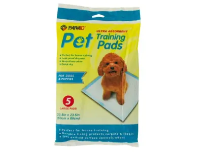 bulk buys DI444 - Extra Large Ultra Absorbent Puppy Training Pads - 5 Pack