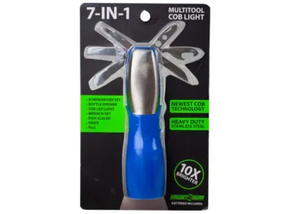 bulk buys EN255 - 7-in-1 COB LED Multitool with Screwdrivers & More