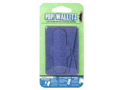 bulk buys EN371 - Pop! Silicone Phone Wallet - Purple 3-in-1 Accessory